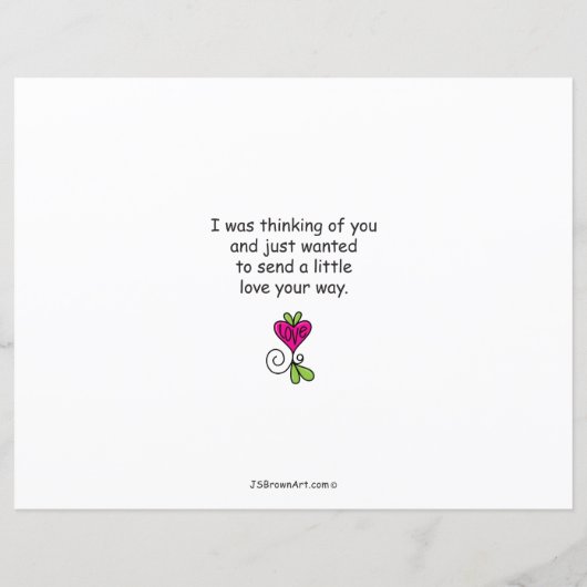 Kindheid bij Giving_Flat Papierblad 11 x 8,5 inch (Achterkant)