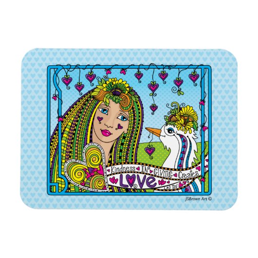 Kindheid bij Giving_Flex Magnet 6"x4" Magneet (Horizontaal)