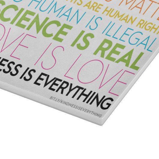 Kindheid is alles wat er op het snijvlak zit snijplank (Hoek)