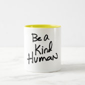 Kindheid is besmettelijk tweekleurige koffiemok (Center)