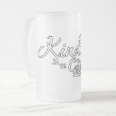 Kindheid is de nieuwe kool matglas bierpul (Voorkant links)