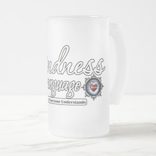 Kindheid is de taal matglas bierpul (Voorkant rechts)