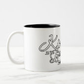 Kindheid is de taal tweekleurige koffiemok (Links)