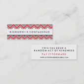 Kindheid is een besmettelijke uitdagingskaart mini visitekaartje (Voorkant / Achterkant)