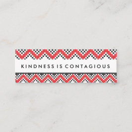 Kindheid is een besmettelijke uitdagingskaart mini visitekaartje