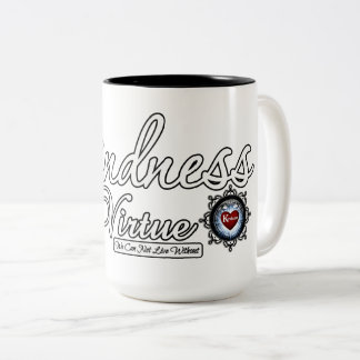 Kindheid is een virtueel tweekleurige koffiemok