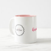 Kindheid is gratis koffie-Mok Tweekleurige Koffiemok (Voorkant links)