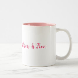 Kindheid is gratis koffie-Mok Tweekleurige Koffiemok