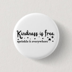 Kindheid is overal gratis sprinkhaan ronde button 3,2 cm