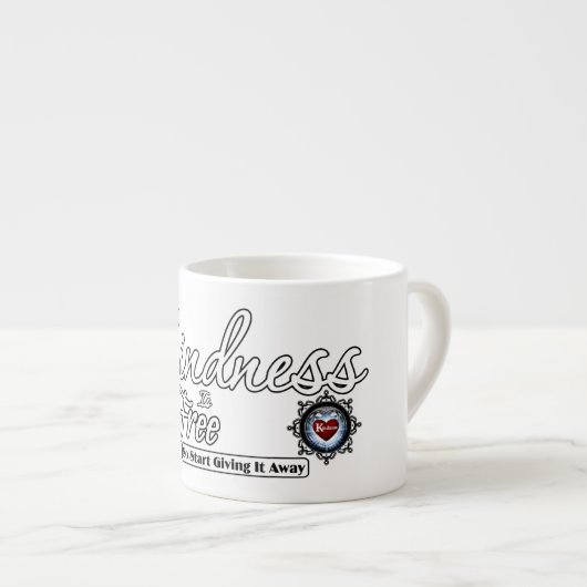 Kindheid is vrij espresso kop (Voorkant rechts)