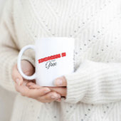 Kindheid is vrij koffiemok