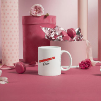 Kindheid is vrij koffiemok