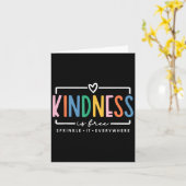 Kindheid is vrij om overal positieve Q te springen Kaart (Gele Bloem)