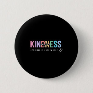 Kindheid is vrij om overal positieve Q te springen Ronde Button 5,7 Cm