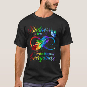 Kindheid is vrije sprinkhaan die overal rondloopt t-shirt