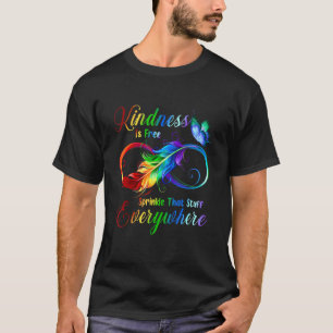Kindheid is vrije sprinkhaan die overal rondloopt t-shirt