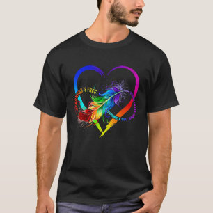 Kindheid is vrije sprinkhaan die overal rondloopt t-shirt