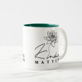 Kindheid Tweekleurige Koffiemok (Voorkant rechts)