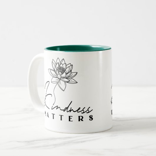 Kindheid Tweekleurige Koffiemok (Voorkant links)