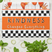 Kindheid verandert alles papavers keukenhanddoeken (Gevouwen)