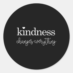 Kindheid verandert alles ronde sticker