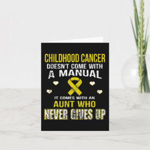 KINDHOOD CANCER komt met tante die ons nooit geeft Kaart