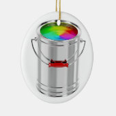 Kindje met meerkleurige verf keramisch ornament (Rechts)