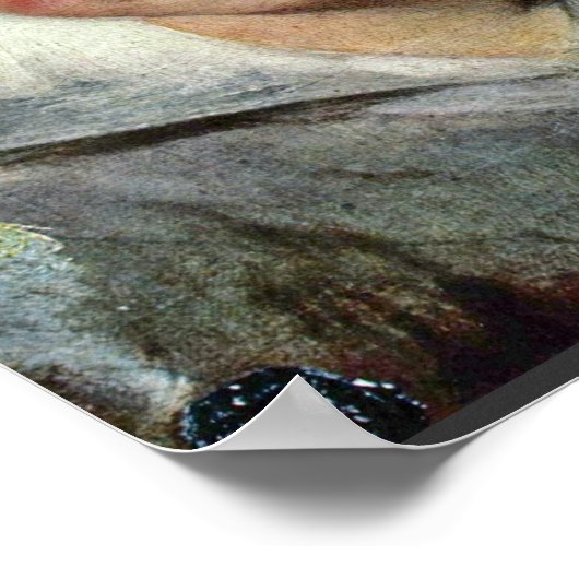 Kindkop (portret van Clara Serena Rubens) Poster (Hoek)