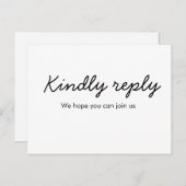 Kindly antwoordt het verzoek om naamtekst toe te v briefkaart (Voorkant / Achterkant)