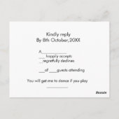 Kindly antwoordt het verzoek om naamtekst toe te v briefkaart (Achterkant)