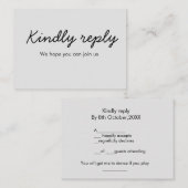 Kindly antwoordt het verzoek om naamtekst toe te v notitiekaartje (Voorkant / Achterkant)