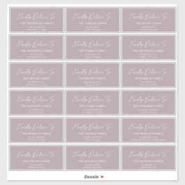 Kindly Deliver To Guest address stickers