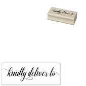 Kindly Deliver to - script Rubberstempel (Gestempeld)