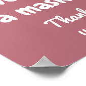 Kindly Draag een Poster Masker (Hoek)