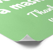 Kindly Draag een Poster Masker (Hoek)