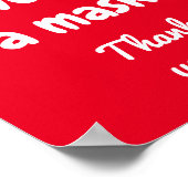 Kindly Draag een Poster Masker (Hoek)