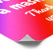 Kindly Draag een Poster van de Kleuren van de Rain (Hoek)