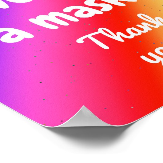 Kindly Draag een Poster van de Kleuren van de Rain (Hoek)