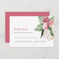Kindly Reply Elegant Tropical Paradise Wedding R