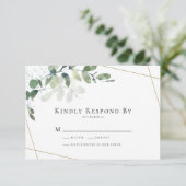 Kindly Resplas Eucalyptus Greenergy Wedding RSVP (Staand voorkant)