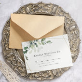 Kindly Resplas Eucalyptus Greenergy Wedding RSVP