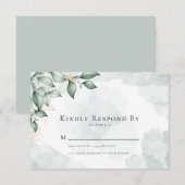 Kindly Resplas Eucalyptus Greenery Wedding RSVP (Voorkant / Achterkant)