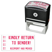 "Kindly Return to Sender!", "Ontvanger heeft zich Zelfinktende Stempel (In situ)