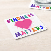 KINDNESS-AANGELEGENHEDEN KARTONNEN ONDERZETTERS (Schuin)