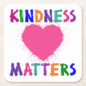 KINDNESS-AANGELEGENHEDEN KARTONNEN ONDERZETTERS (Voorkant)