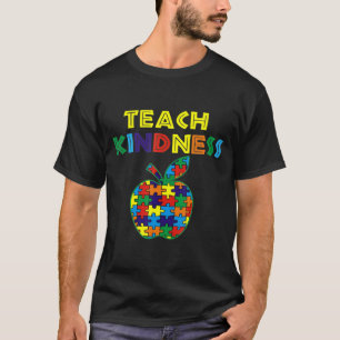 Kindness Apple Puzzle Autistic Teach Gift T-shirt