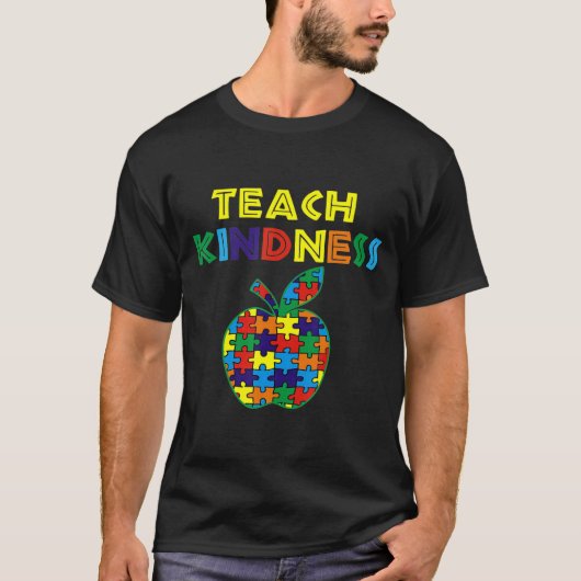 Kindness Apple Puzzle Autistic Teach Gift T-shirt (Voorkant)