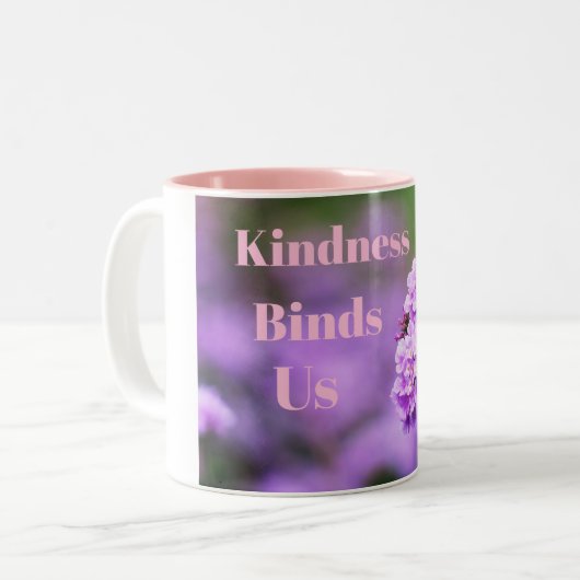 Kindness bindt ons de Mok van de Drankkoffie van d (Voorkant links)