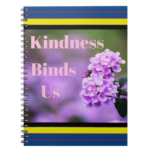 Kindness bindt ons Sticker Notitieboek (Voorkant)
