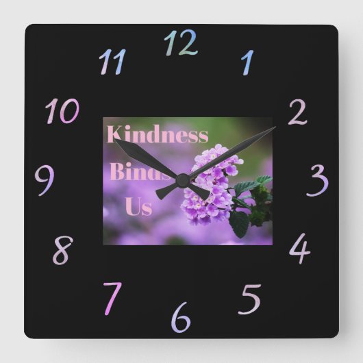 Kindness bindt US wandklok (Voorkant)